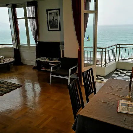 Le Mirage, Sea Front View, 3 Bedrooms, 100m Lägenhet Nice